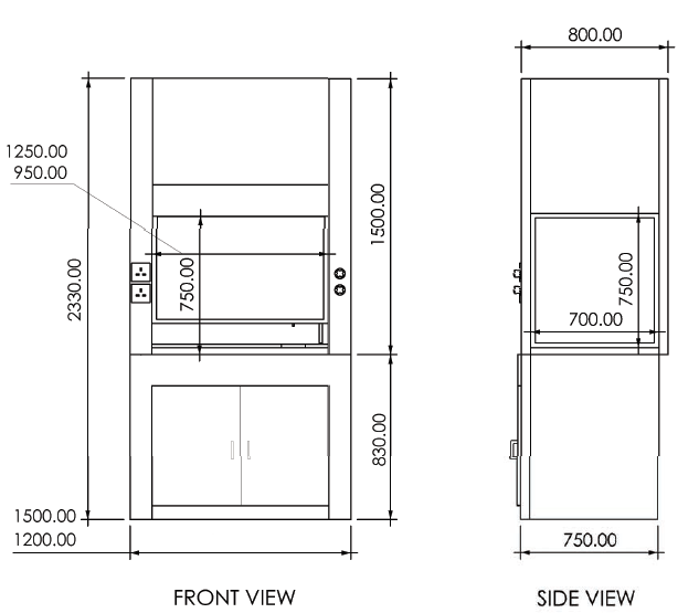 polypropylene ductless dim