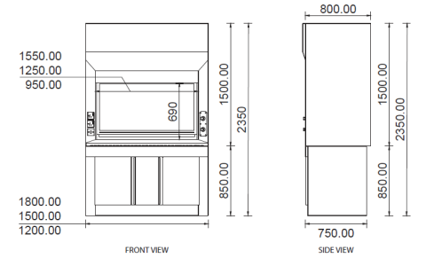 General Purpose Fume Hood - Laboratory Furniture Manufacturer ...